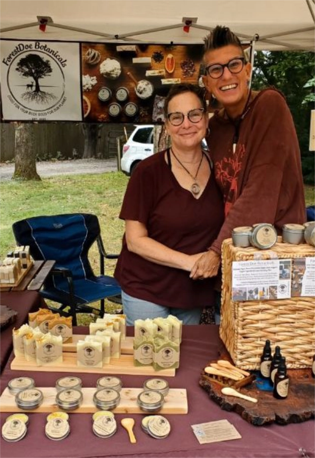 Kate Forest and Missy Doe, Forest Doe Botanicals LLC 